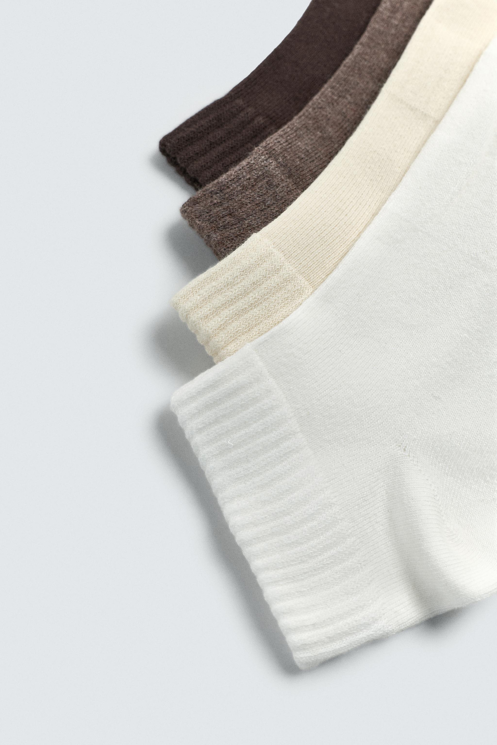 CHAUSSETTES COURTES BASIQUES LOT DE 4